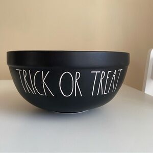 Rae Dunn Black Trick or Treat Bowl 8"